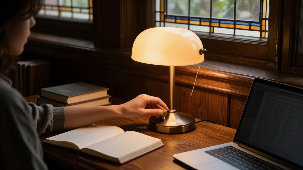 piano lamps for library desks