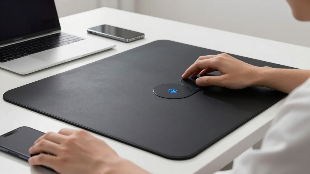 smart desk mats with wireless charging