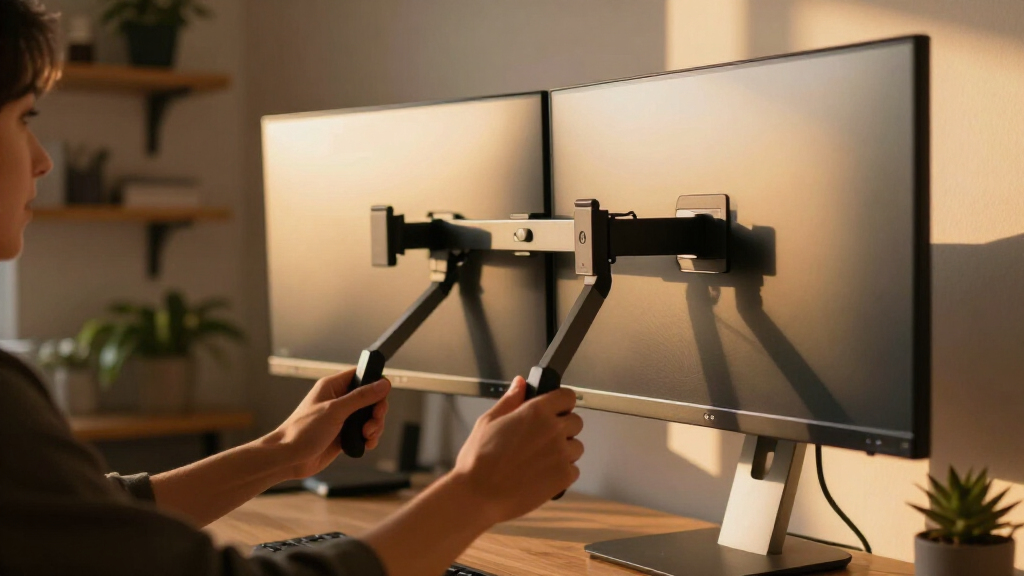 best dual monitor arm heavy duty