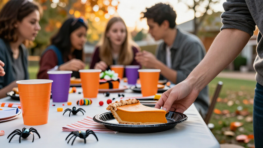 Halloween party tableware