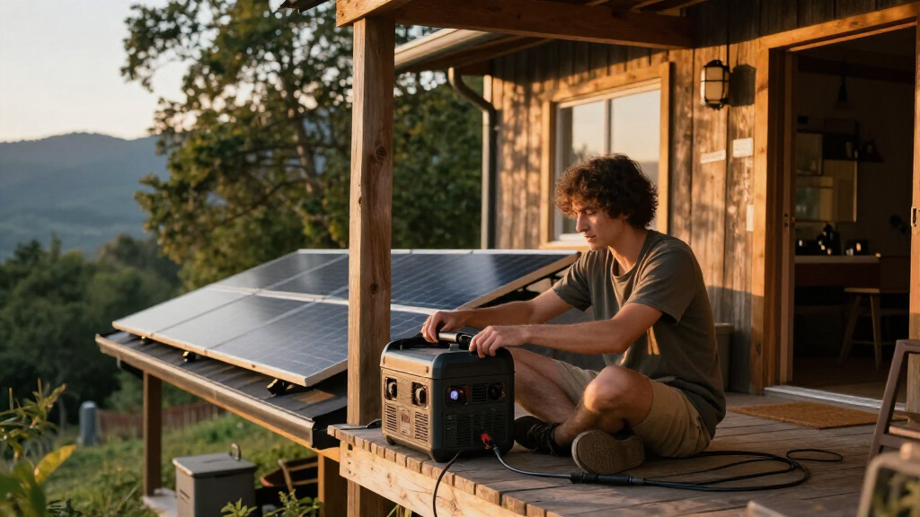 solar generator for off grid cabin