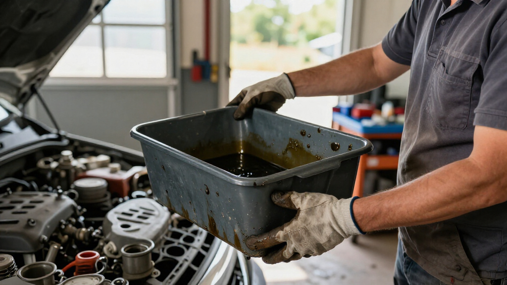 large capacity oil drain pan