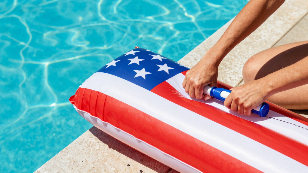 patriotic pool floats