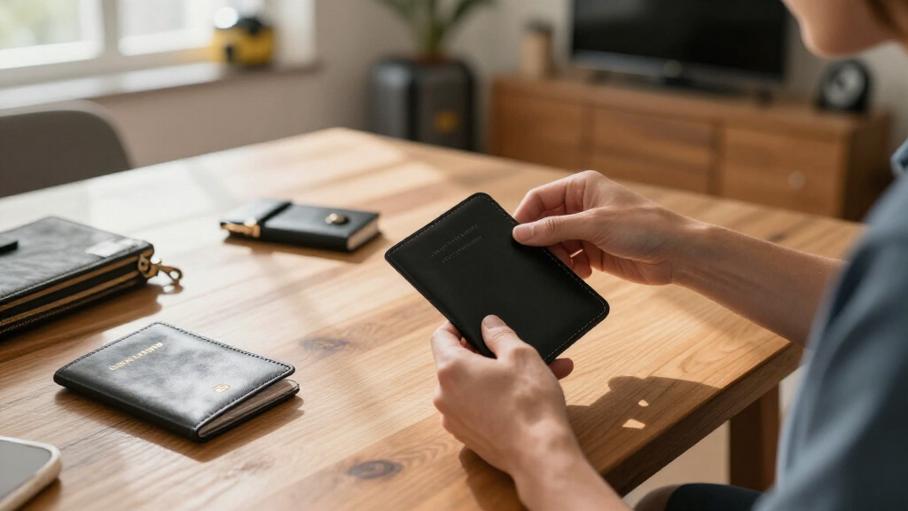premium leather passport holder sets