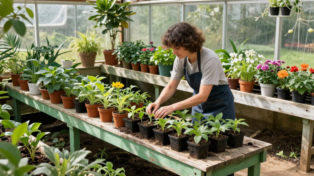 best greenhouse staging benches