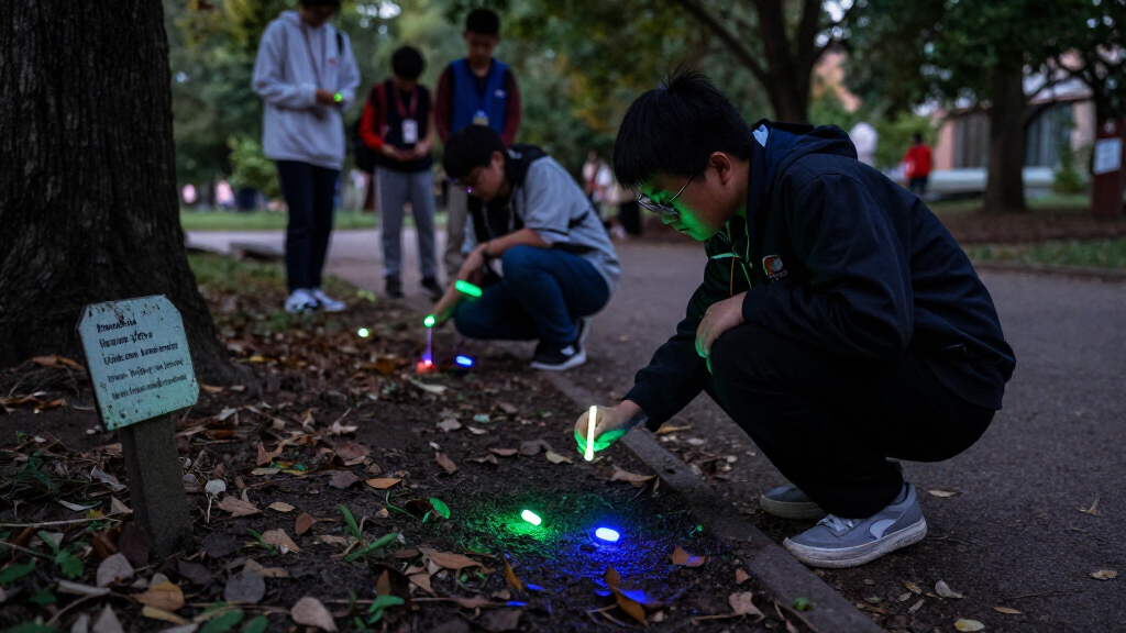 luminescent breadcrumb light sticks