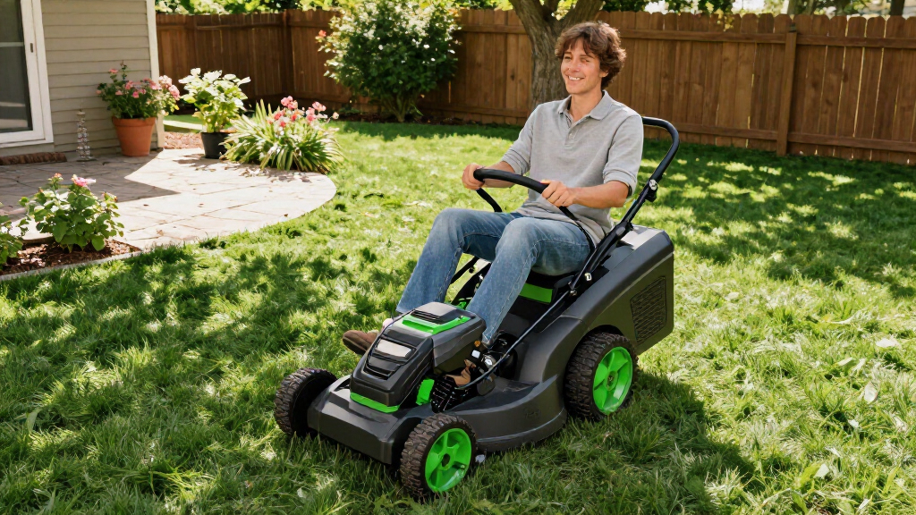 best battery riding mower for quiet yard care