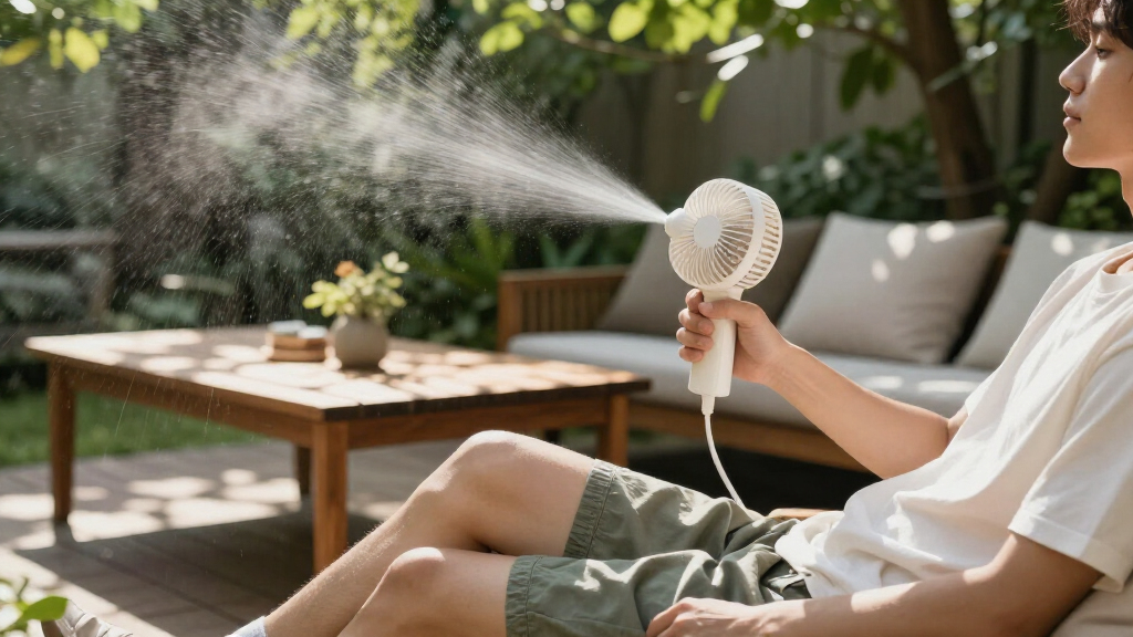 patio misting fan outdoor