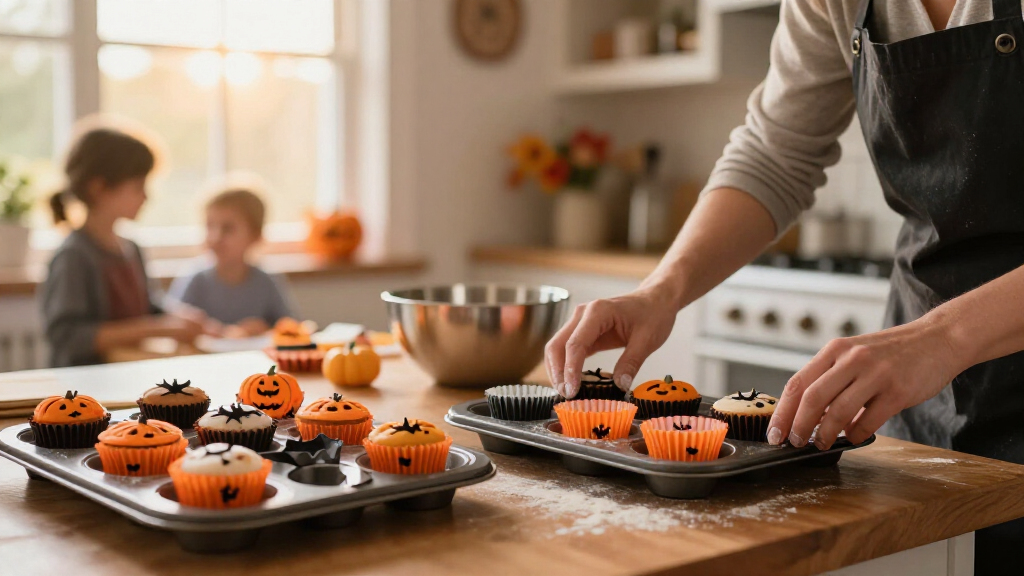 Halloween cupcake liners