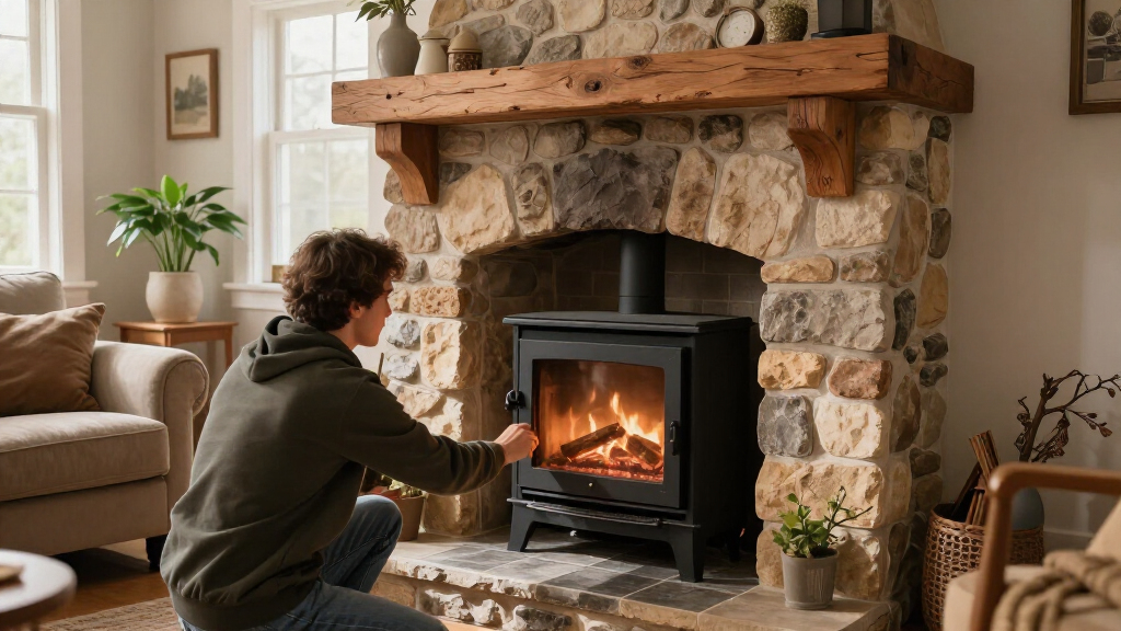 pellet stove insert