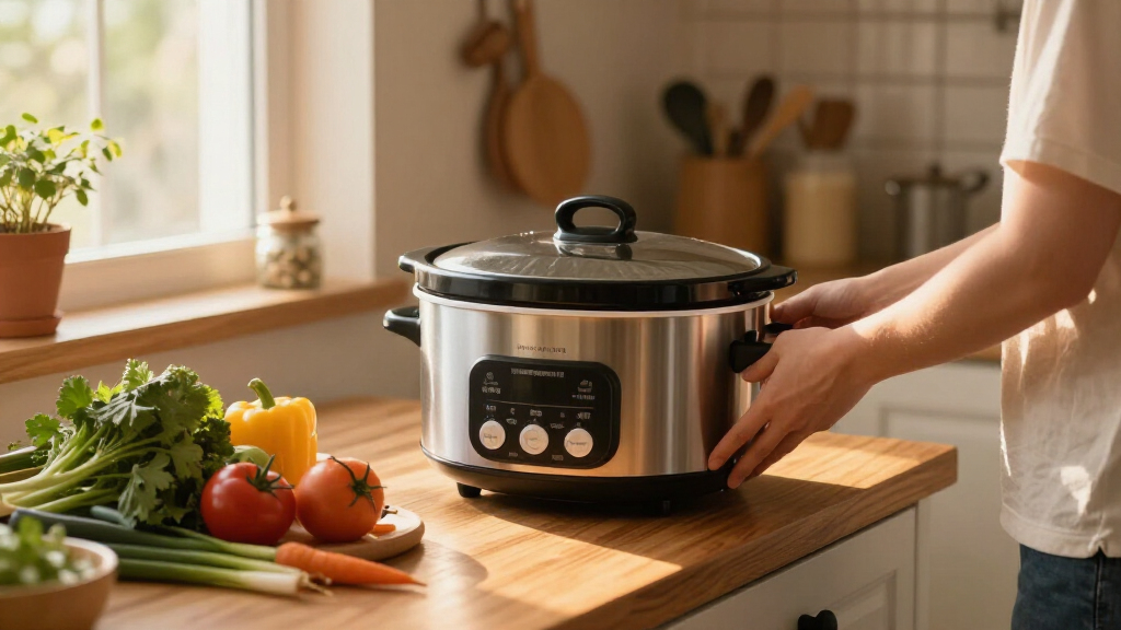 programmable slow cooker for small kitchens