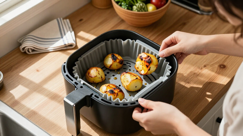 silicone air fryer liners