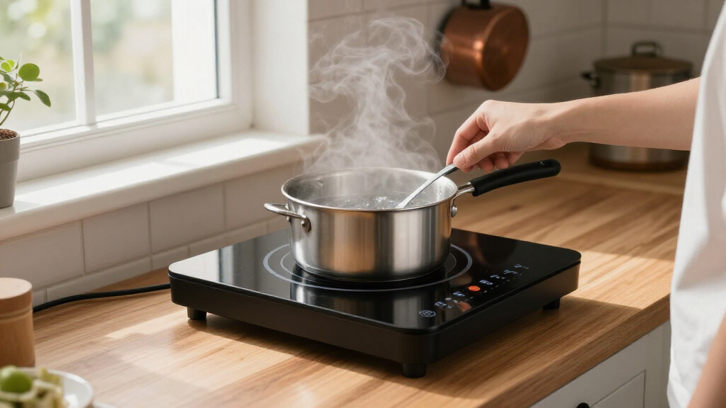 portable induction cooktop for fast boiling
