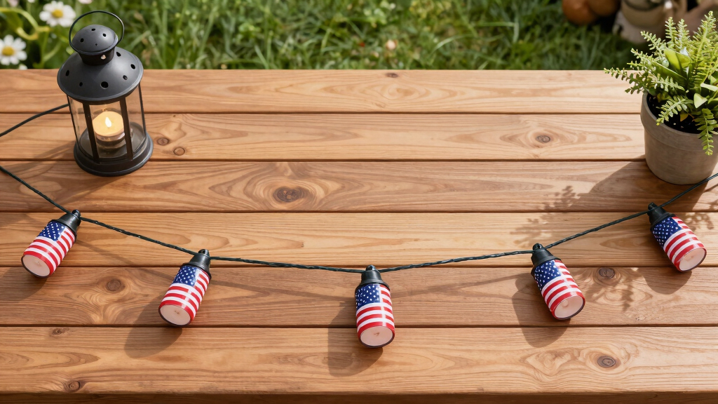 patriotic outdoor string lights
