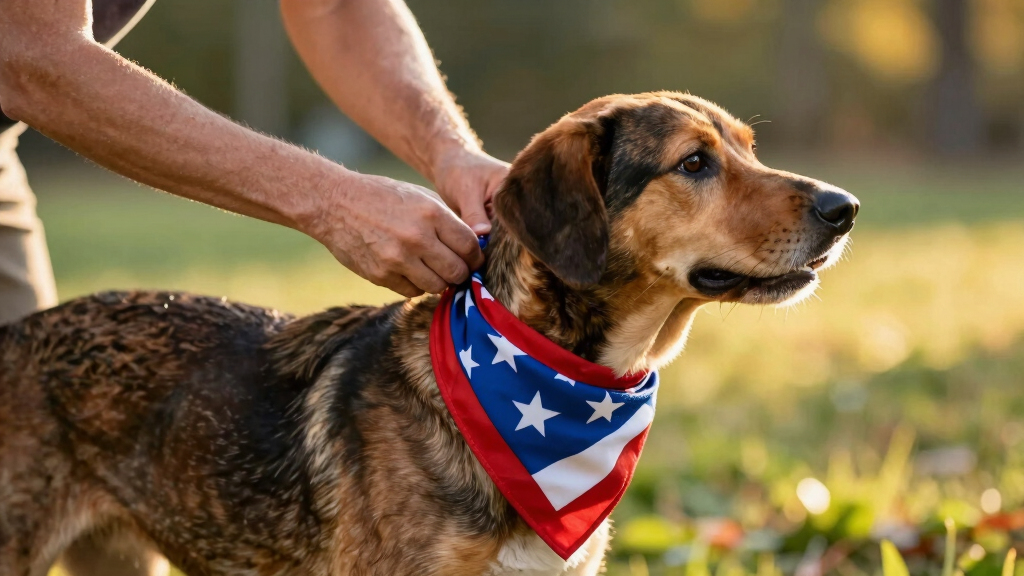 patriotic dog bandanas