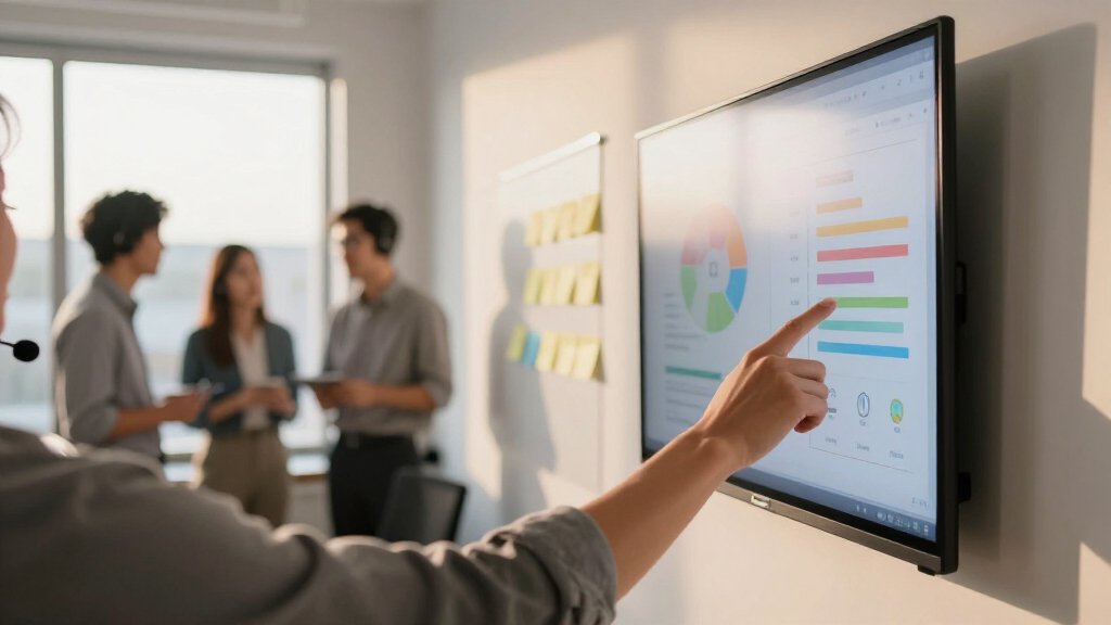 best training room display for customer support teams