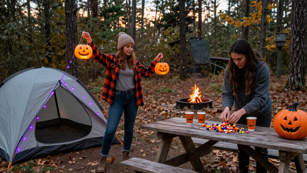 Halloween camping party supplies