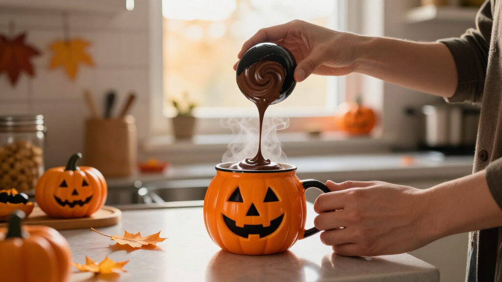 Halloween hot chocolate bombs