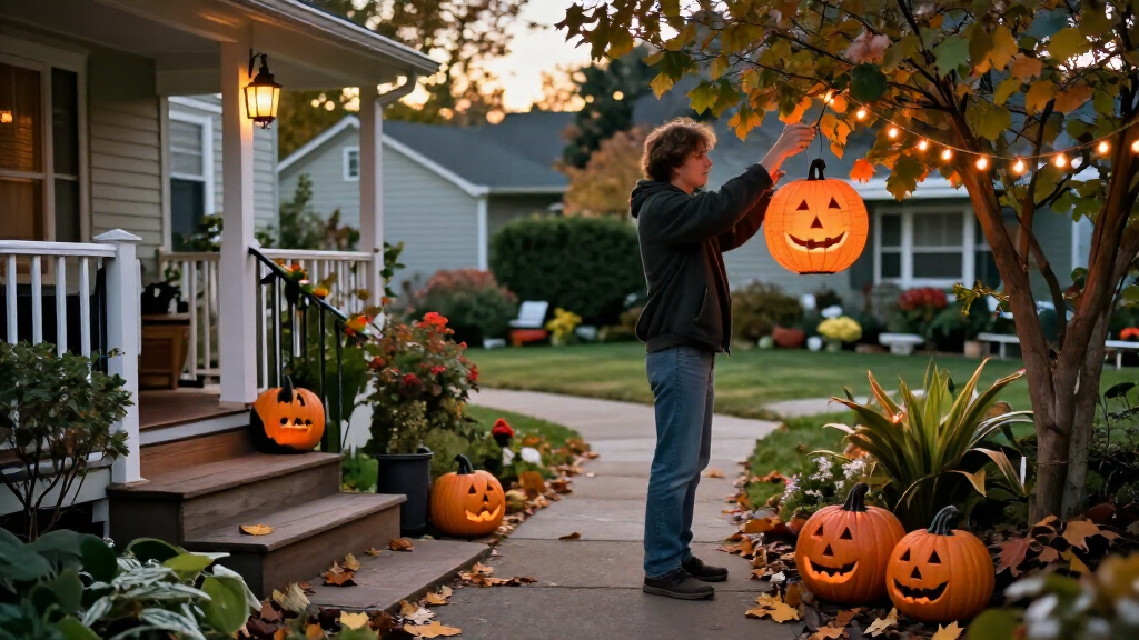 outdoor Halloween decorations