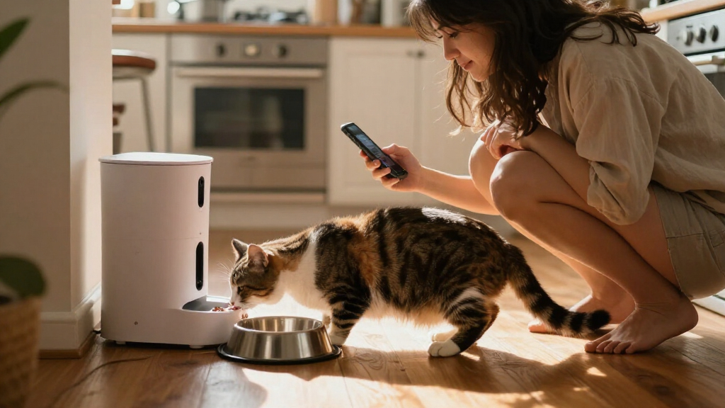 automatic pet feeders with cameras