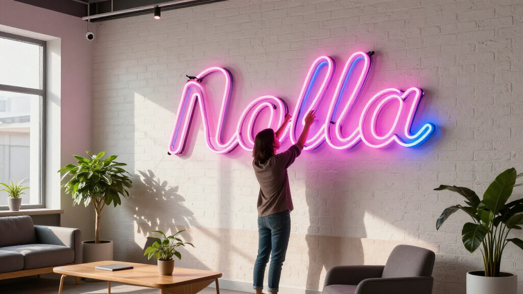 best large custom neon name lights