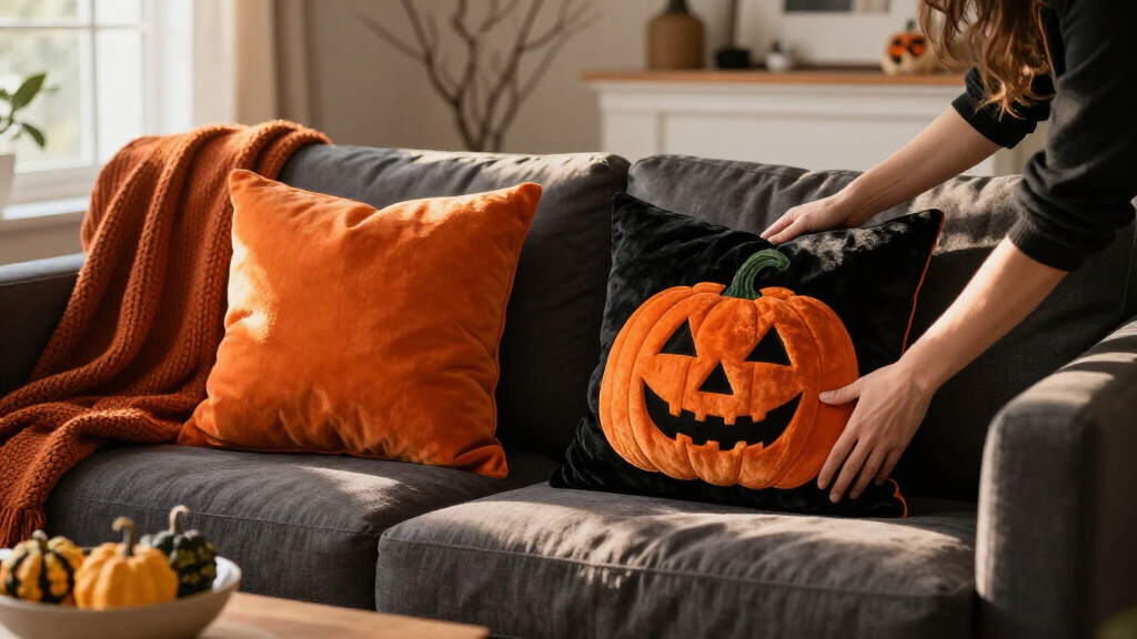 Halloween throw pillow covers
