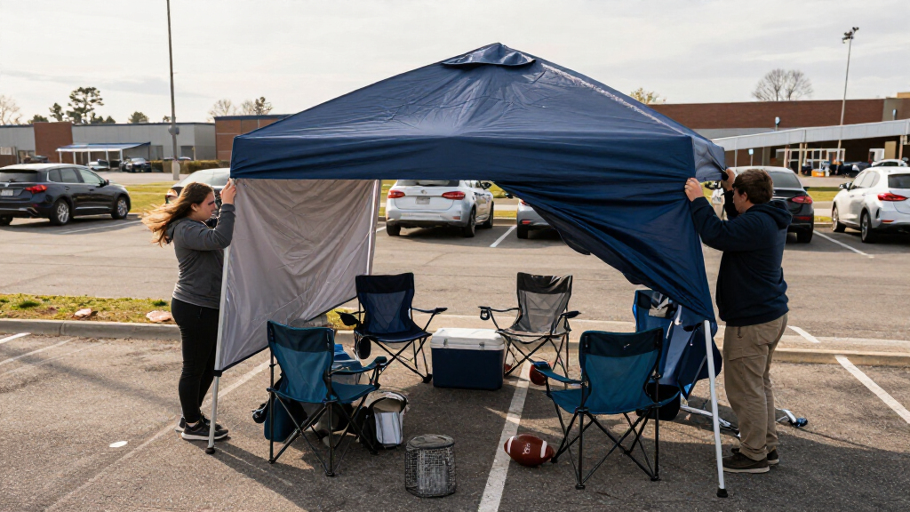 best canopy with sidewalls for windy game day parking lots