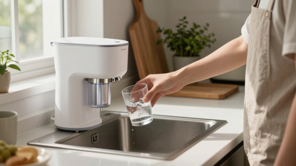 compact countertop water filter