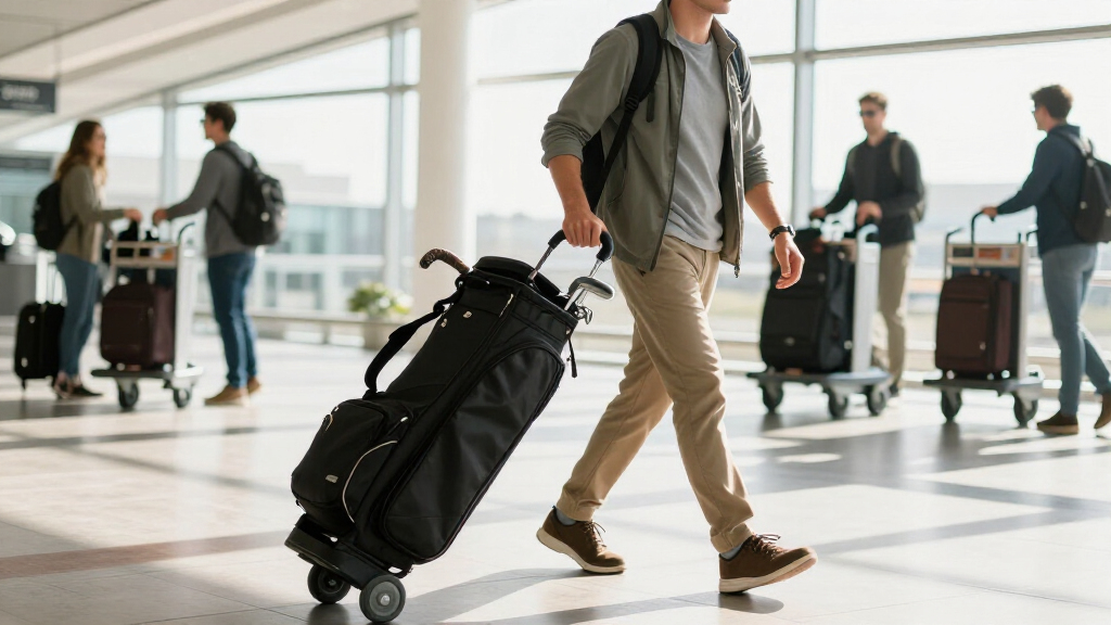 golf travel bags with wheels