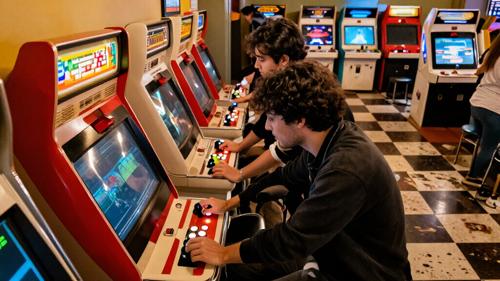 retro arcade game machines