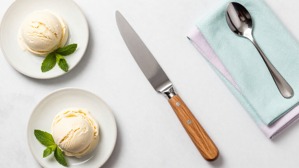 knife for cutting ice cream cake