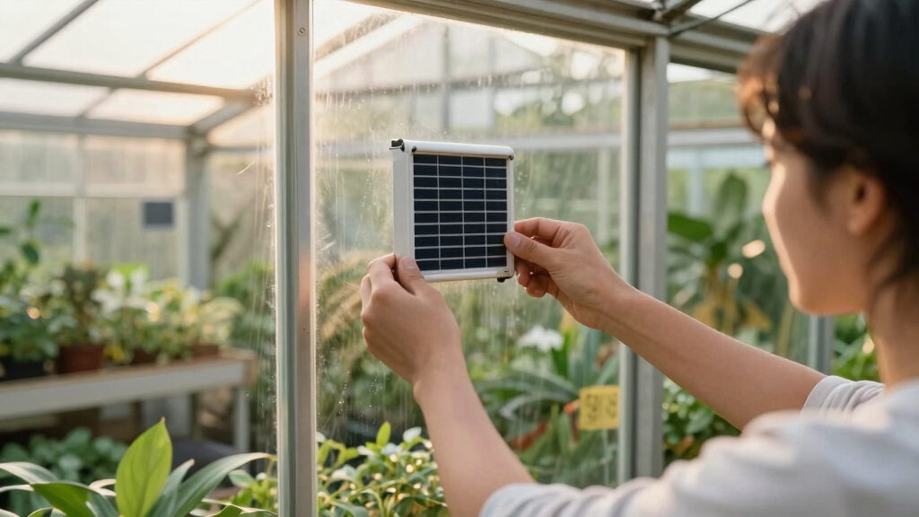solar-powered greenhouse vents