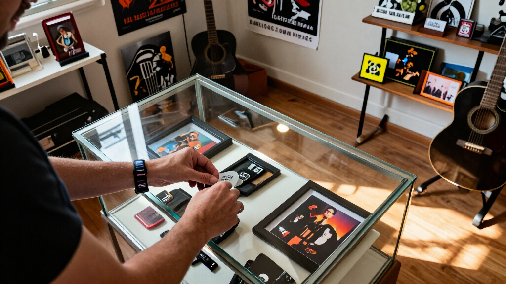 celebrity memorabilia display cases