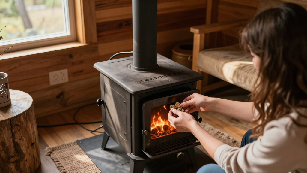 pellet stoves for offgrid cabins
