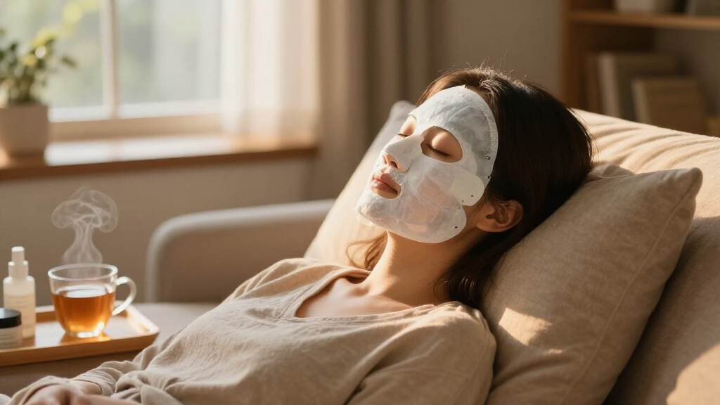 led mask for collagen production