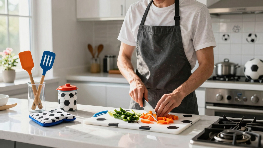 soccer-themed kitchen accessories