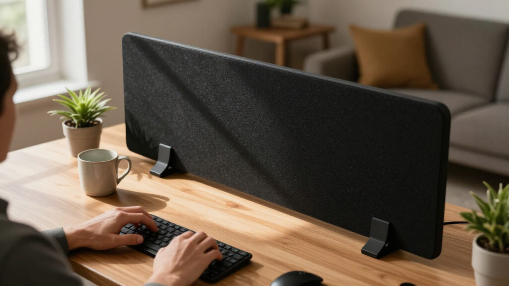 desk privacy panel acoustic