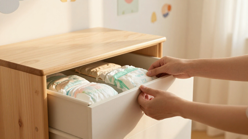 best baby room dressers for diaper storage