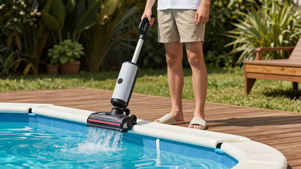 pool vacuum robot above ground