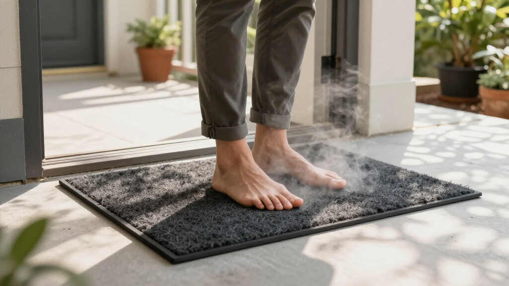 heated outdoor entry mat