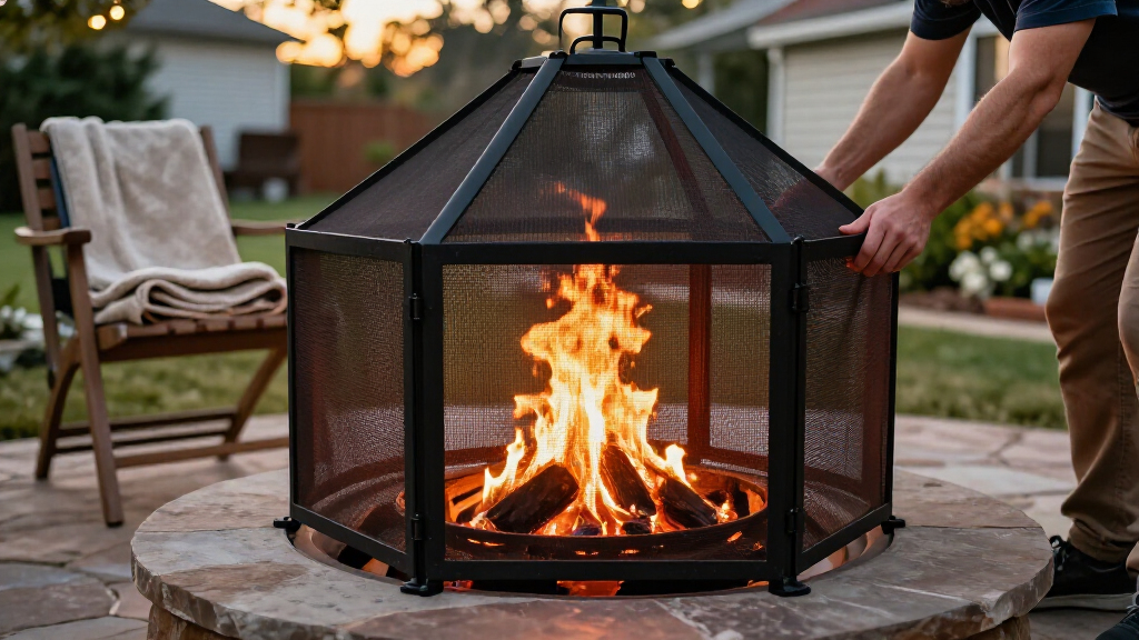 best fire pit safety screens