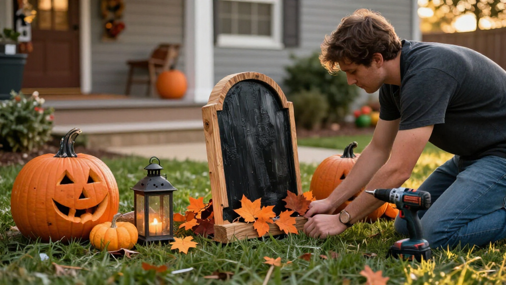 Halloween yard decorations
