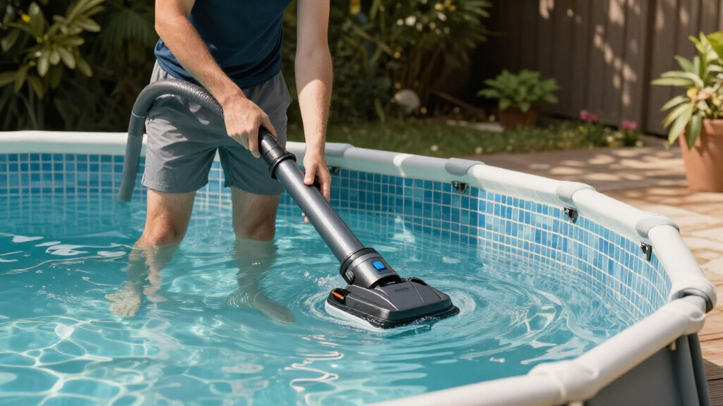 manual above ground pool vacuum
