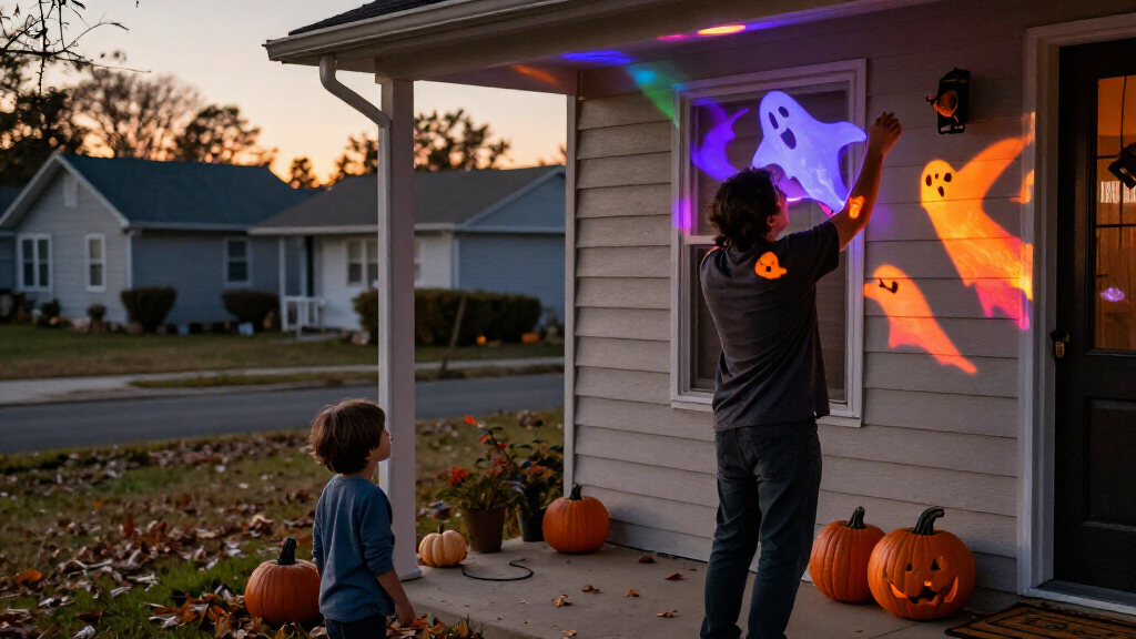 halloween projection lights