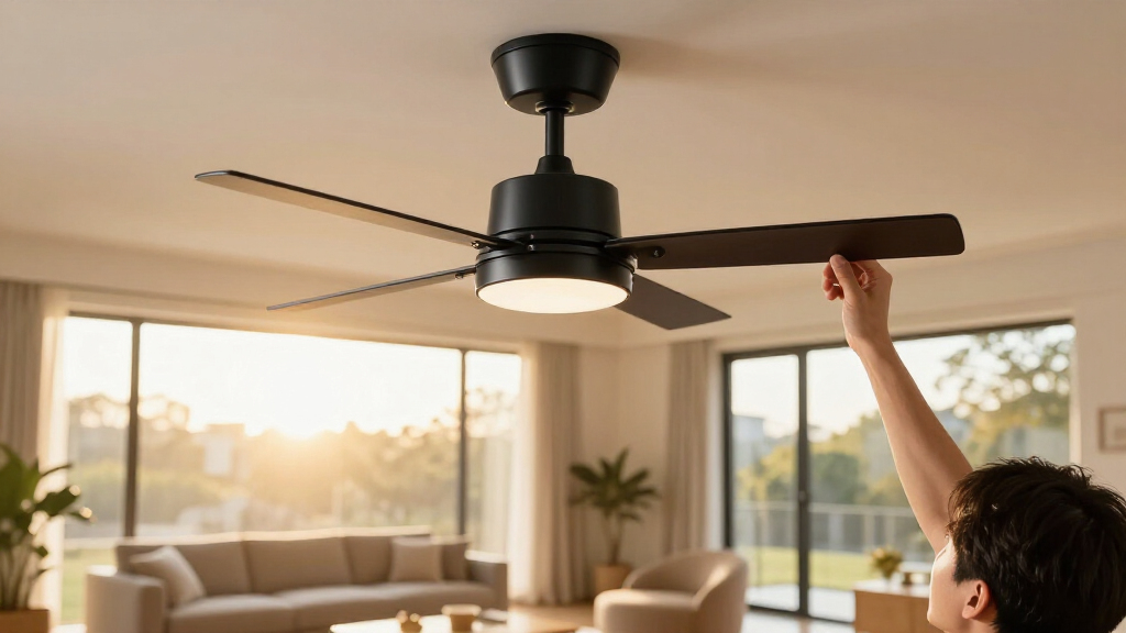 best black ceiling fans with lights for large rooms