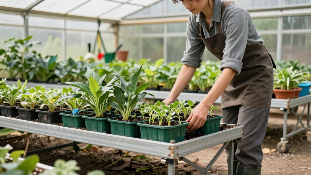 best rolling greenhouse benches