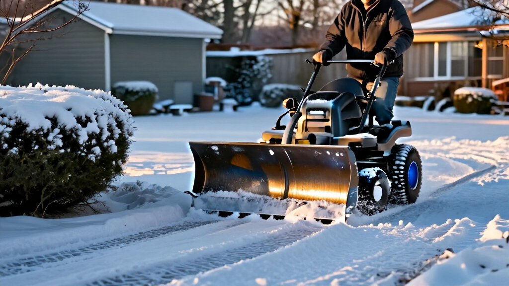 best snow plow attachments for mowers