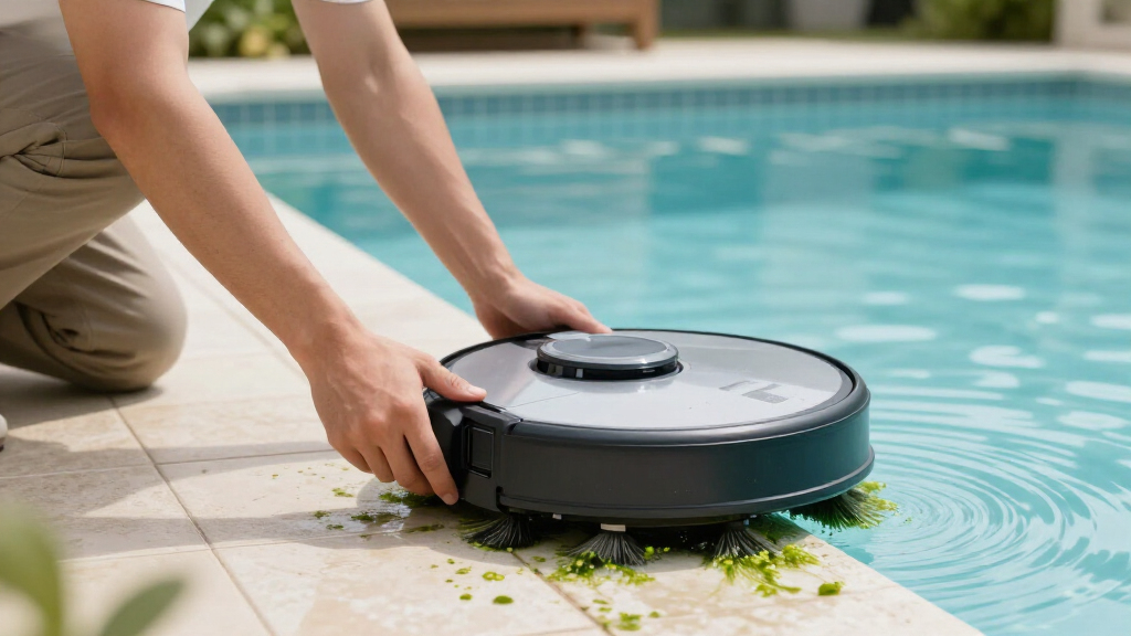 robotic pool vacuum for algae