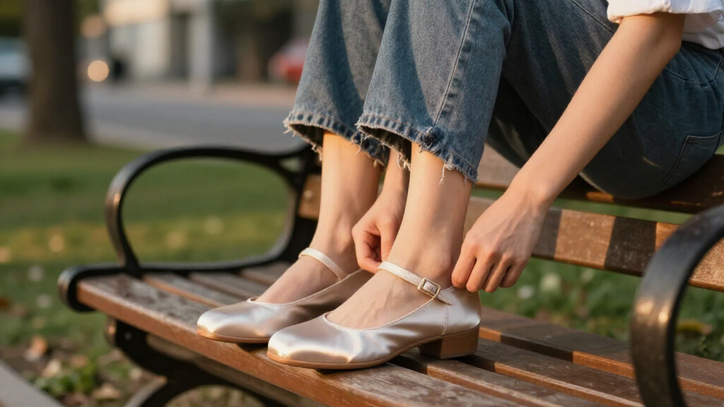 best satin Mary Jane shoes
