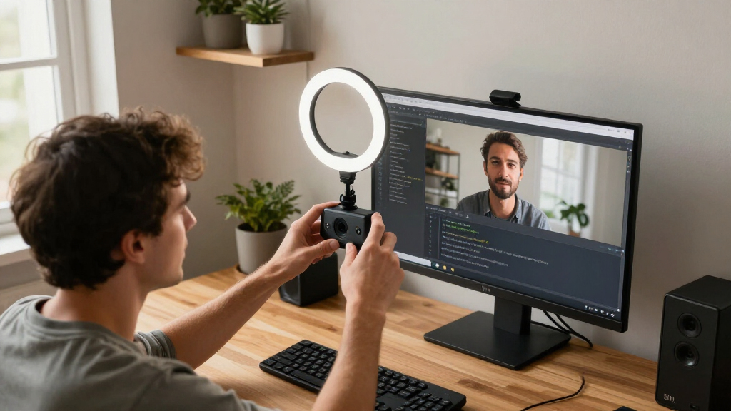 webcams with built in ring lights